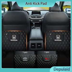 PU Leather Alas Tendangan Kursi Mobil Pelindung Belakang Kursi Mobil Toyota Bantalan Kursi Mobil