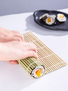 Sushi Making Kit Bamboo Mat Hand Roll Sushi Nori Rice Ball Cooking Tool Set Kitchen Gadget for DIY Sushi Preparation