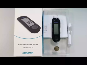bioland รุ่น G-520 เครื่องตรวจน้ำตาล เครื่องวัดน้ำตาลในเลือด พร้อมชุดตรวจ 50 ชุด แบบพกพา หน้าจอ LCD