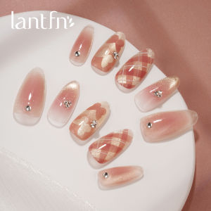 LANTINGFANG | Handmade Short Jump Color Shimmer Wearable Nails