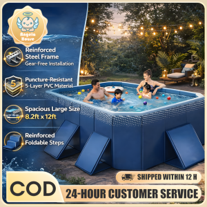 Swimming Pool Kids non Inflatable Pet Pool Swimming Pool Family Size Swimming Adult Kids Rectangular Swimming Pool express setup