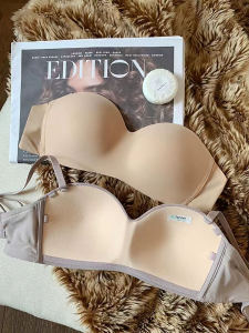 Invisible Seamless Tube Top Half Cup Strapless Intimates Womens Small Chest Gathered Wrapped Chest Non Slip Beautiful Back Underwired Bra Bra