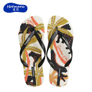 Hotmarzz รองเท้าแตะผู้ชายรองเท้าแตะกันลื่นพีวีซีสำหรับกลางแจ้งชายหาดคลิปบนรองเท้าแตะ HM8067