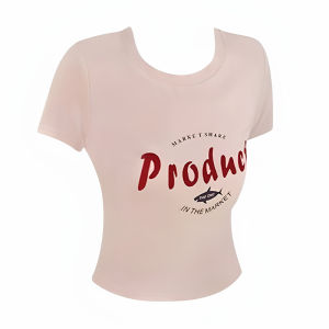 YUEZHONGWEI | American Style Hot Girl Letter Print Yellow Short Sleeve T-Shirt Women Summer Slim Fit Short Length Dopamine Matching Top