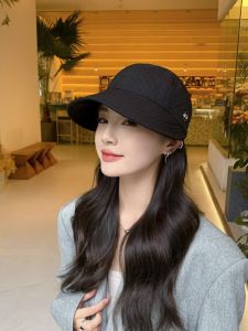 Zhaolu Fashionable Womens Autumn Winter Duckbill Cap Wide Brim Sunshade Versatile Stylish Korean Style Hat for Young And Middle-aged