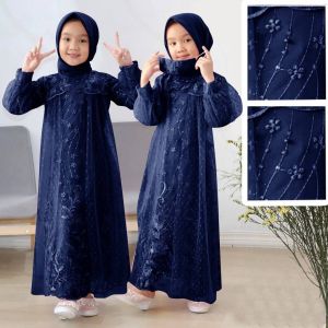 Maxi Liana Kid 3-12thn/Maxi anak brukat tile mutiara/gamis anak terbaru/GAMIS ANAK KEKINIAN/gamis anak viral