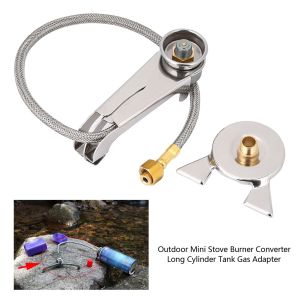 Outdoor Stove Adapter Converter Cartridge Tank Connector Cooking Accessories for Camping Hiking Picnic Gas Stove Transfer Head