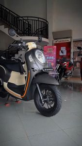 Striping Stiker Polet motor motor honda scoopy fashion 2022 2023 Matte Brown stiker list body motor standar kualitas terbaik