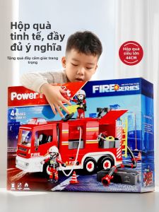 YAOLAN | Đồ Chơi Xe Cứu Hỏa Mô Hình Thang Cứu Hộ Quà Sinh Nhật Cho Trẻ 3-6 Tuổi