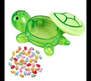 Night Glow Large Turtle+100pcs Mini Luminous Turtles Figurines Resin Craft Glowing Turtle Storage Ornament Landscape Desktop