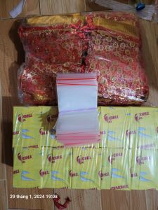 combo 3 món mỗi loại 100_ túi lộc đỏ- túi zip_d.iê.m dùng đóng muối lộc đầu năm