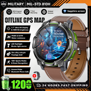 Mới 2026 GPS Bản Đồ Điều Hướng Đồng Hồ Thông Minh Màn Hình AMOLED 3ATM Chống Nước Thể Thao La Bàn Sức Khỏe Cuộc Gọi Bluetooth Dành Cho Nam Nữ