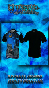 Kaos marinir hantu laut lengan pendek bahan jersey motif print depan