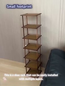 Bamboo Shoe Rack 2-8 Layers Simple Storage Rack For Dormitory Bedroom Shoe Storage Organizer Shelf