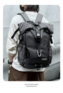 MOYYI Large Capacity Backpack Laptop Bag Waterproof Backpack Men School Bag Expansion Hiking Outdoor Leisure Travel Business