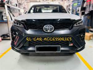 Toyota fortuner 2016 2017 2018 2019 convert 2023 GR SPORT facelift bodykit body kit front rear bumper head tail lamp fog light cover skirt lip diffuser spoiler grill grille reflector