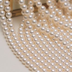 AKOYA Phong Cách Nhật Bản Bột Ngọc Trai Hạt Tròn Thủy Tinh Pha Lê Vòng Cổ DIY Bán Thành Phụ Kiện Trang Sức Thời Trang