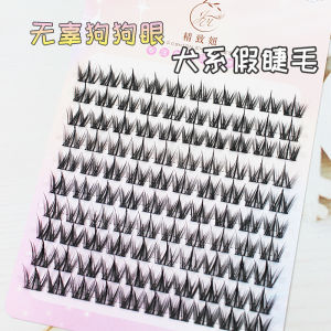 Exquisite Girl Large Capacity Innocent Dog Dog Series Fake Eyelashes Female Nature Simulation Cute Segmented Eyelash Bean Bag
