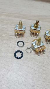 3PCS/ Lot CTS Genuine A500K A250K B250K Guitar Potentiometer Pot Low Torque And Low Noise Smooth Feel Brass Shaft