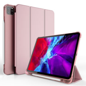 Ipad 9th Generation 2021 Case Smart Trifold Ipad Cover with Pencil Holder for Ipad Mini 6 45 10.2 Inch Gen 7/8 10.5 Air Air2 3 Pro11 9.7 12.9 Anti-Fall Soft Silicone Case