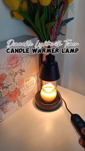 Slamp LED Melting Wax Lamp Aluminum Alloy christmas gifts Candle Warming Lamp Dimmable Timing Candle Melt Heater with Light Bulb Aromatherapy Atmosphere Lamp Applicable to Room Office Restaurant etc.