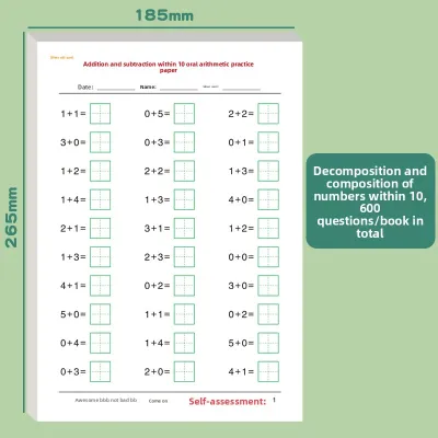 ZEEGO | Addition Subtraction Practice Book Kindergarten To Grade One Math Skills
