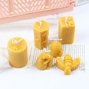 3D Bee Silicone Candle Mold Honeycomb Soap Candle Mold DIY Bee Honeycomb Candle Gypsum Resin Mold Handmade Home Decor Gifts
