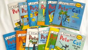 12 Books I Can Read Phonics Story Books Set for Kids English Bed Time Story English Learning Reading Book for Beginner Pete The Cat Picture Books Kindergarten Preschool Educational Learning Materials for Kids Toddlers Baby Book Early Childhood