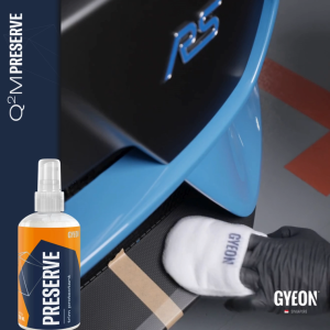 GYEON Q2M Preserve 250ml Q2M MF Applicator EVO Bundle - Simple Quick Automotive Car Care Trim Restorer Protectant Spray (MF Applicator 1pc Included)
