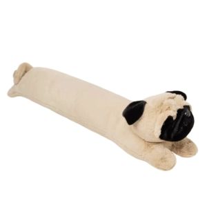 Brown Cute Sausage Dog Pillow Long Rectangular Decorative Cushion for Girls Bedroom Sofa Headboard Sample Room Decoration