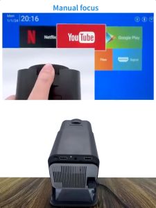 โปรเจคเตอร์HY300/HY320 4K iPhone / Android11 projector HDMI WiFi6 260 H713 BT5.0 1080P 1280*720Pโฮมเธียเตอร์