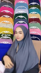 Hijab Segitiga Instan Jersey 100rb isi 6 / Hijab Jersey premium / kerudung Segi tiga segi3