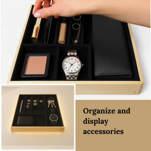 NEW PRODUCT ORGANIZER!! Wooden Tray 400mm x 355mm x 50mmH