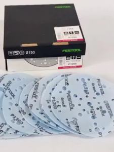 ต้นฉบับแท้เยอรมัน FESTOOL โกเมนกระดาษทราย48หลุมกลับกำมะหยี่ความต้านทานการสึกหรอสูงและแรงตัดที่ดี