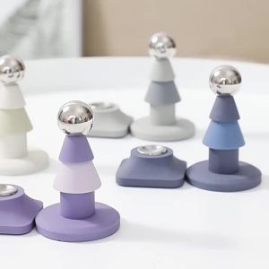 No-drilling Magnetic Door Stop for Bathroom and Kitchen