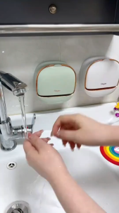 Hộp Xà Phòng Dán Tường Nắp Gập Chống Ướt Thoát Nước Tự Động Màu Sang Trọng Giữ Phòng Tắm Gọn Gàng