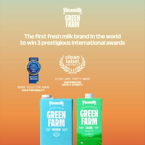 [Carton Deal] Vinamilk Green Farm UHT Organic Fresh Milk 12 x 1L