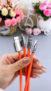 Kabel Data 3 IN 1 YP-07 PD 120W Kabel Casan Fast Charging untuk TYPE-C LIGHTNING MICRO – DISTRIBUTHOR