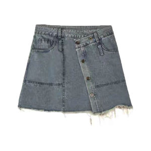 Fashionable Womens Denim Jacket and Skirt Set Retro Spring Autumn Outfit with High-End Feel for Streetwear