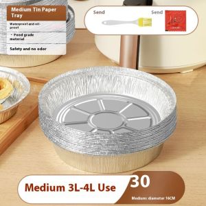 YONUO กระดาษรองอบ แผ่นรองหม้อทอดไร้น้ำมัน หม้อทอดอากาศ หม้อทอดไร้น้ำมัน แผ่นรองหม้อทอด กระดาษดูดซับน้ำมันทำบาร์บีคิว