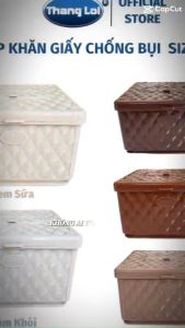 Hộp Đựng Khăn Giấy Vuông Dành cho Nhà hàng Quán Ăn Nhựa Thắng Lợi size lớn 13.2x13.2x8.8 cm