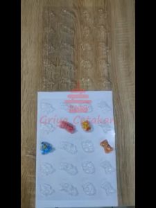 Griya Cetakan Coklat Cokelat Praline Plastik Karakter Beruang Madu Friend Fullbody