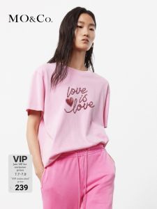 MO&Co. | Faded Vintage Street Printed Cotton T-Shirt