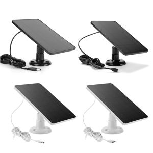 [Momodining]Solar Panel Wireless Charger 10W for Outdoor Security Cameras with USB-C and DC5521 Power Output Durable Design