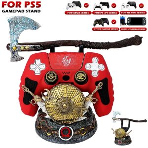 For PS5/XBox/PS4/Switch Gamepad Stand Controller Holder God of War Desktop Decoration Universal Bracket For Mobile Phone