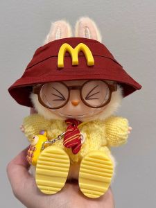 Sweet Silk Party Labubu Doll Clothes 15cm Vinyl T-Shirt Set Summer Generations One Two Three Sitting Party Trending Doll Outfits