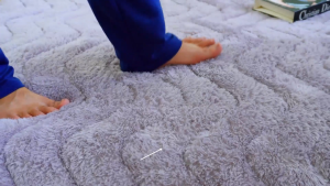 Barkaila - Karpet Bulu Quilting 140x160cm Karpet Keluarga Anti Slip Premium Size Besar Anti Rontok