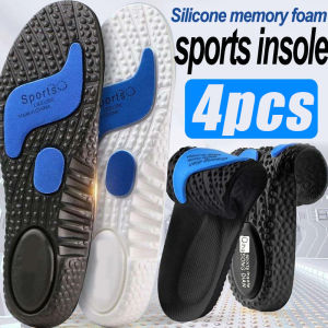 4PCS Breathable Insoles for Shoes Sole Shock Absorption Deodorant Cushion Sport Insoles for Feet Man Women Orthopedic Insoles