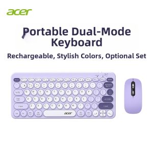 Acer | Wireless Bluetooth Keyboard and Mouse Set with Silent Charging OMR240