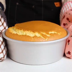 MLADEN Round Cake Mould Chiffon Cake Mould Aluminum 2 in 1 Set Acuan Kek Bulat Loyang Kek Chiffon Kek